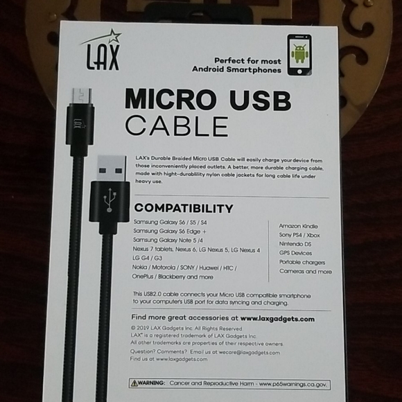 LAX Android USB Cable - Picture 2 of 5